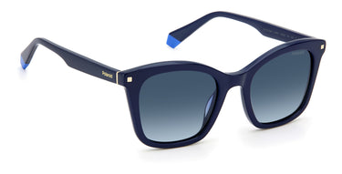 Women Polaroid Sunglasses: PLD 4110/S/X - Blue(2) - SpecSMART Eye Clinic (Diagonal View)